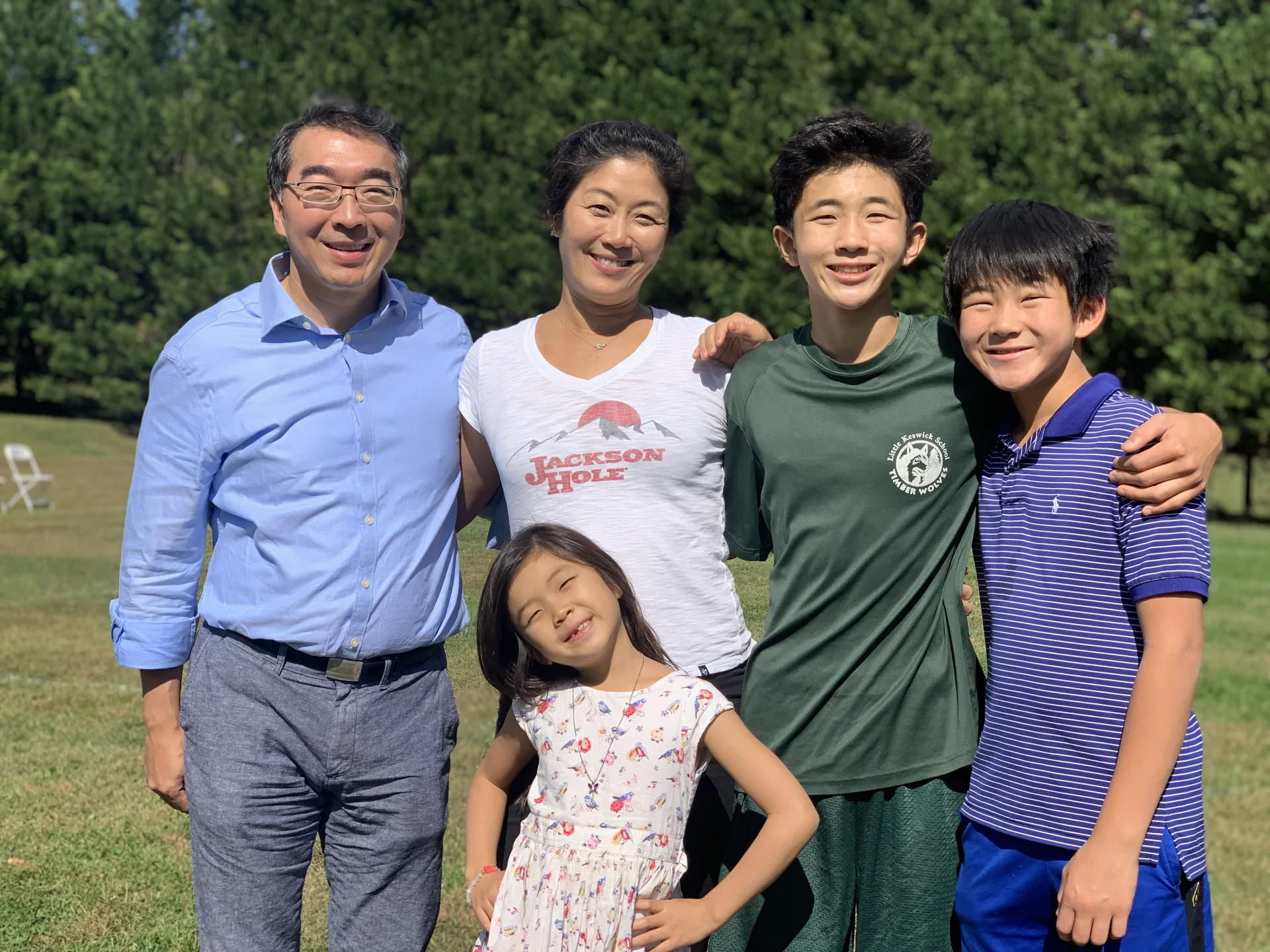 happy family smiling